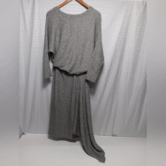 ANTHROPOLOGIE COA Gray Heather Flowy Sweater Dress. Size s - Picture 2 of 9